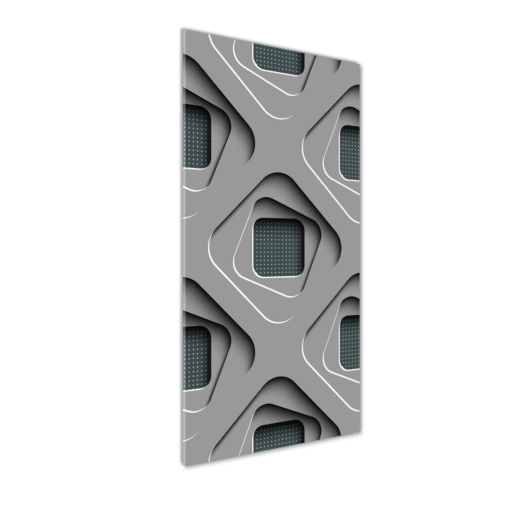 Glass picture wall art 3D abstraction