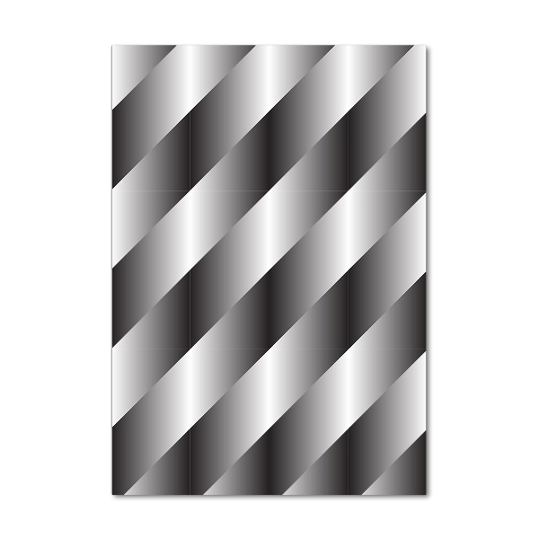 Printed glass wall art Abstraction stripes