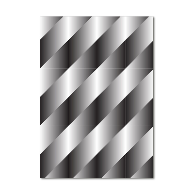 Printed glass wall art Abstraction stripes