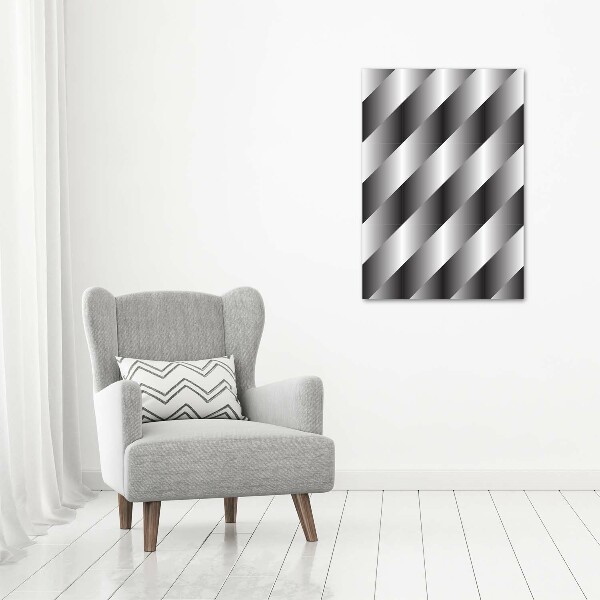 Printed glass wall art Abstraction stripes