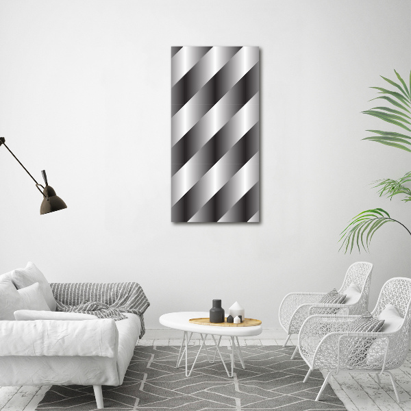 Printed glass wall art Abstraction stripes