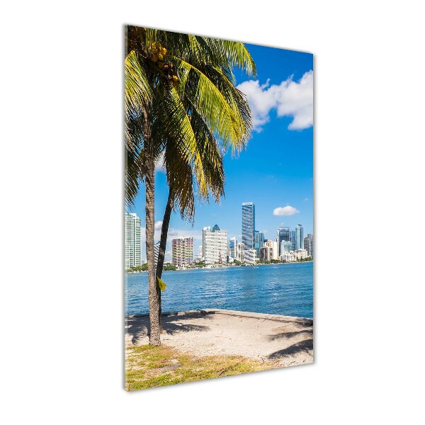 Photo printed on glass Miami