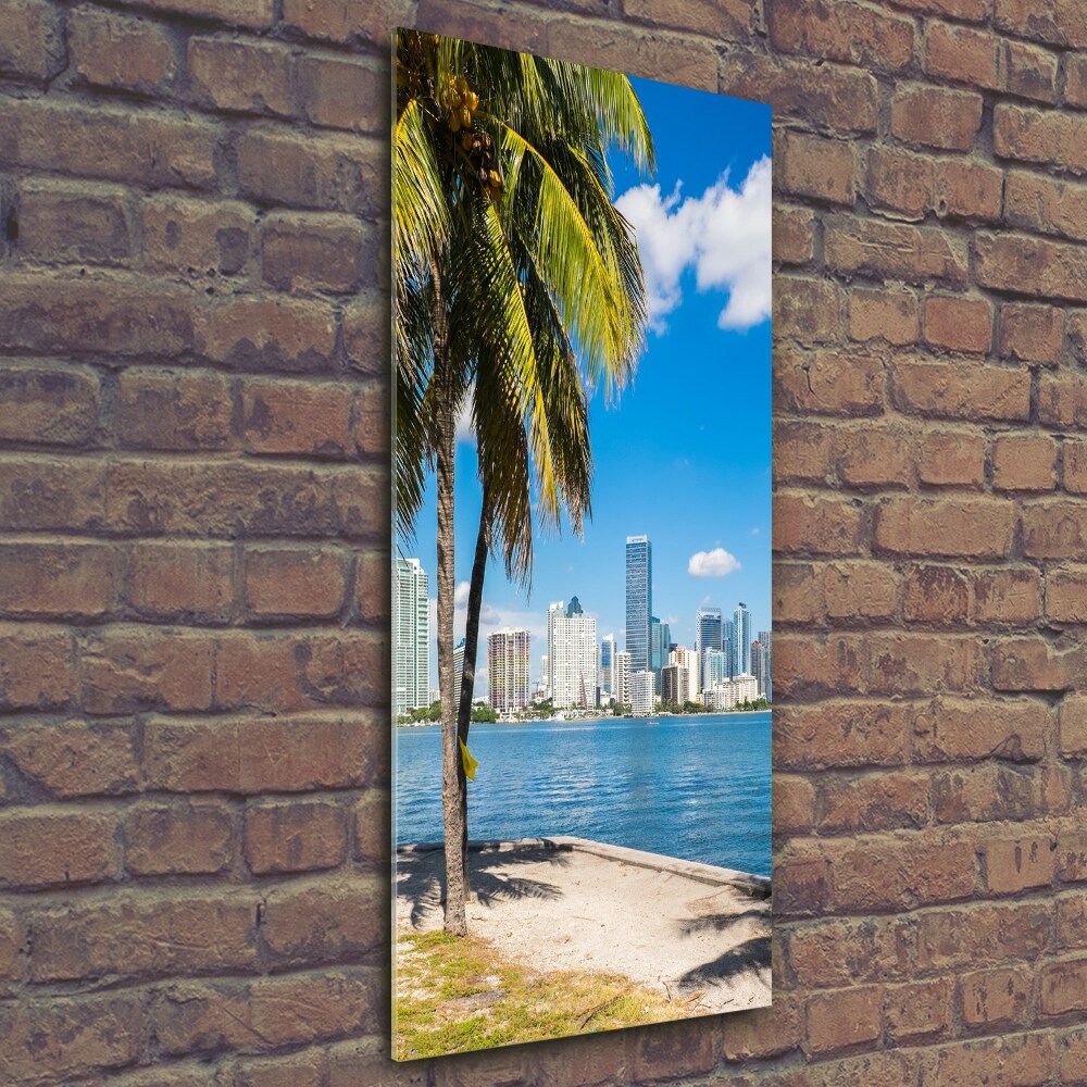 Photo printed on glass Miami