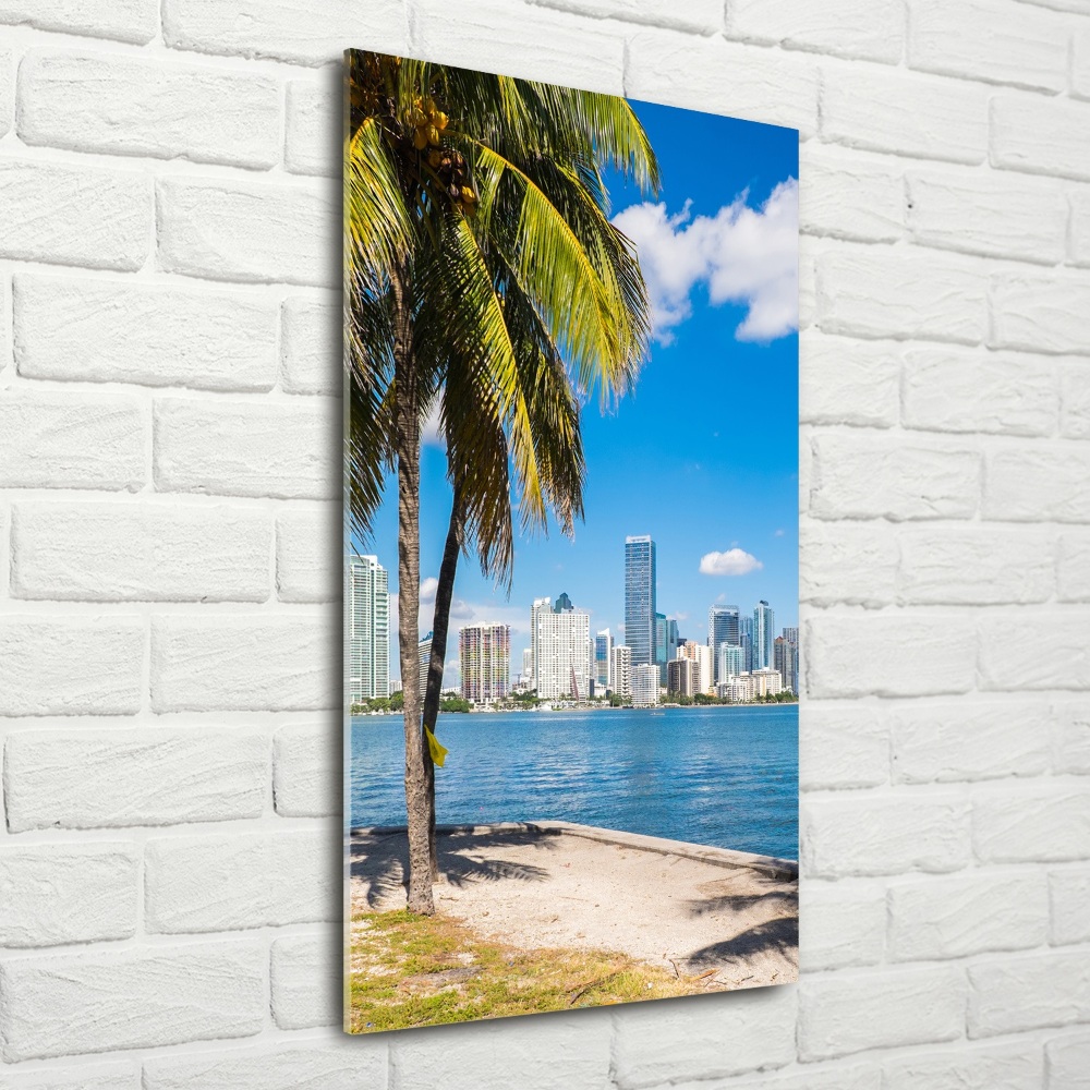 Photo printed on glass Miami