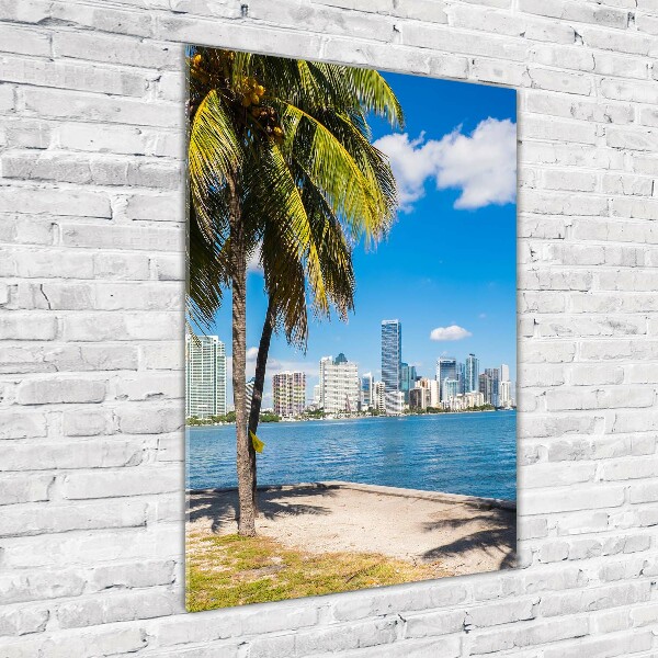 Photo printed on glass Miami