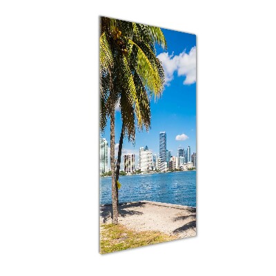 Photo printed on glass Miami