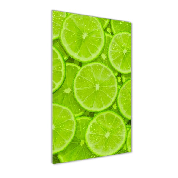 Wall art on glass Lime