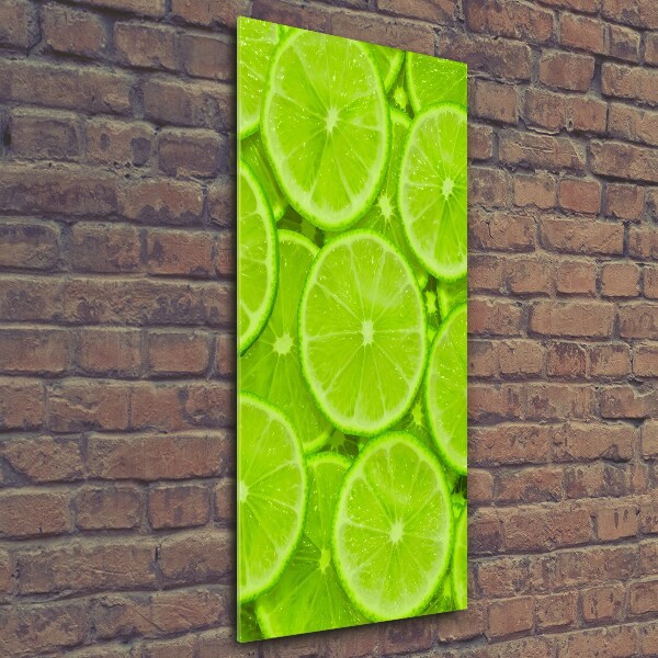 Wall art on glass Lime