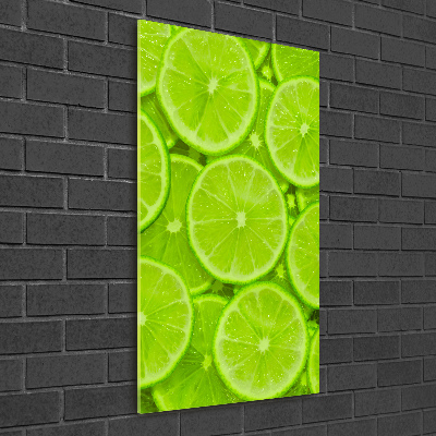 Wall art on glass Lime