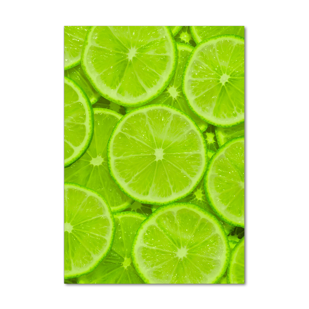 Wall art on glass Lime