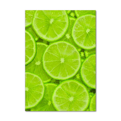 Wall art on glass Lime