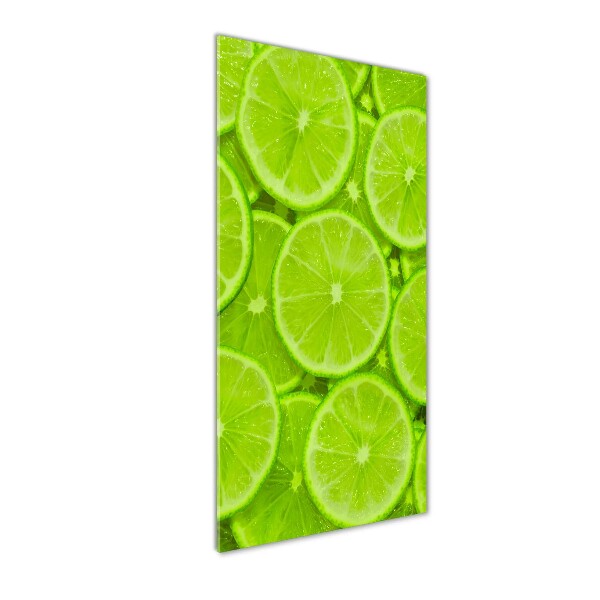 Wall art on glass Lime