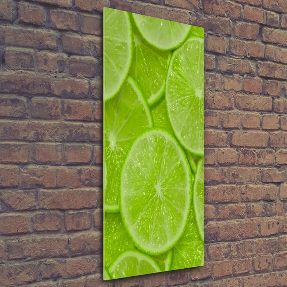 Wall art on glass Lime