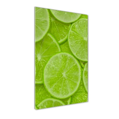 Wall art on glass Lime