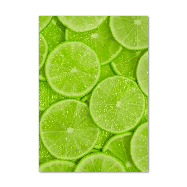 Wall art on glass Lime