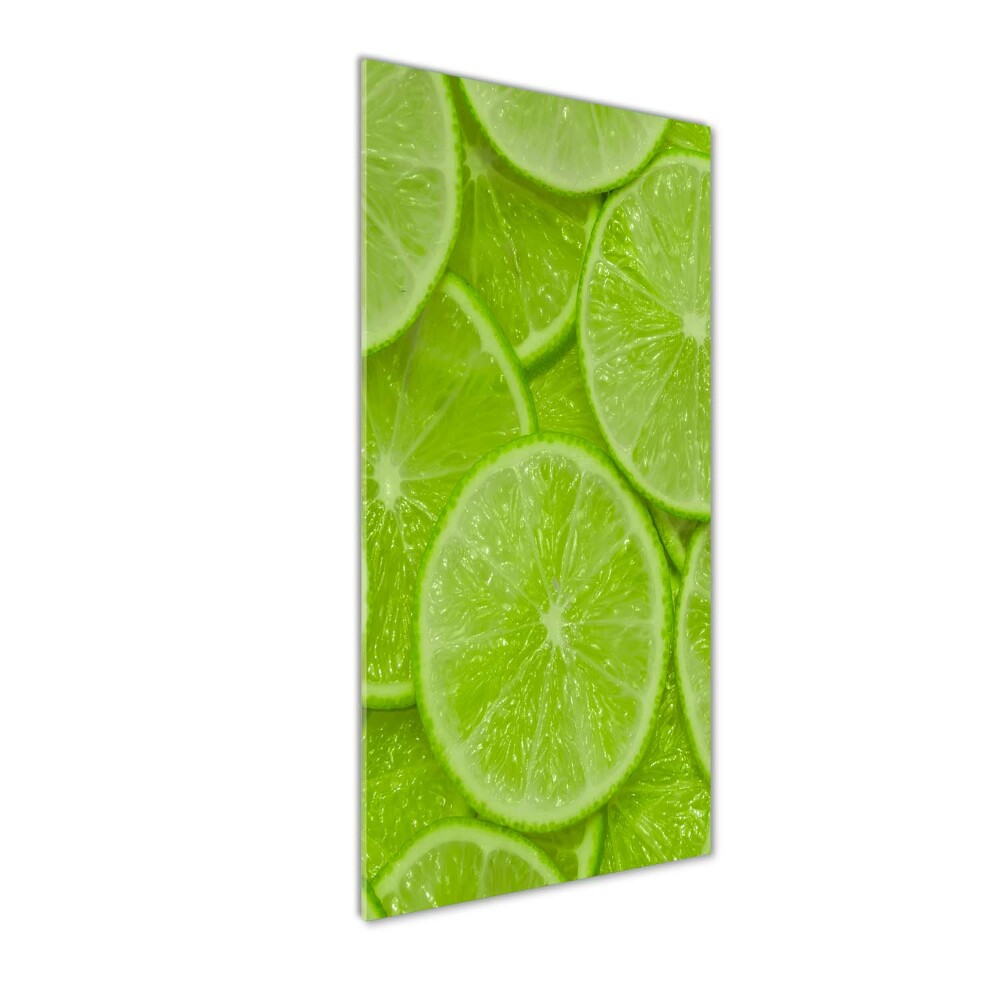 Wall art on glass Lime