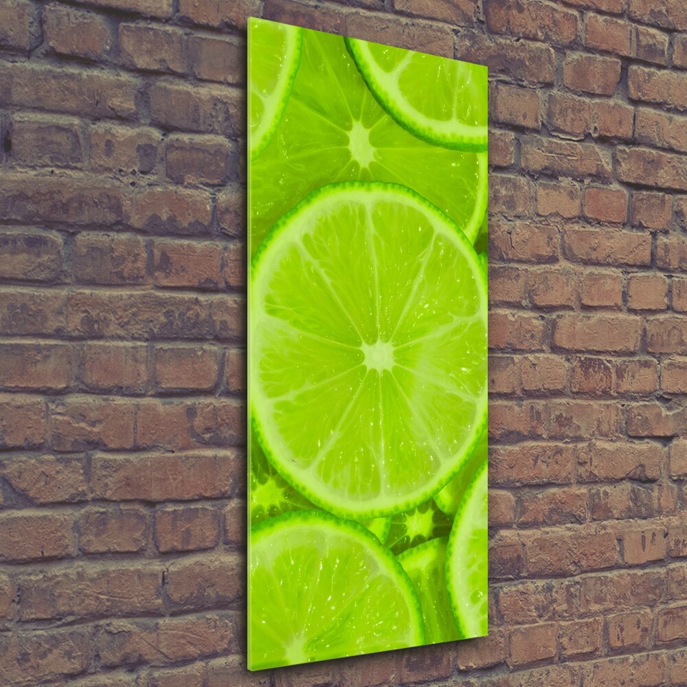 Print on a a glass Lime