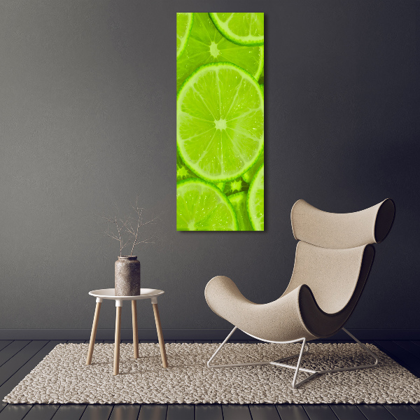 Print on a a glass Lime