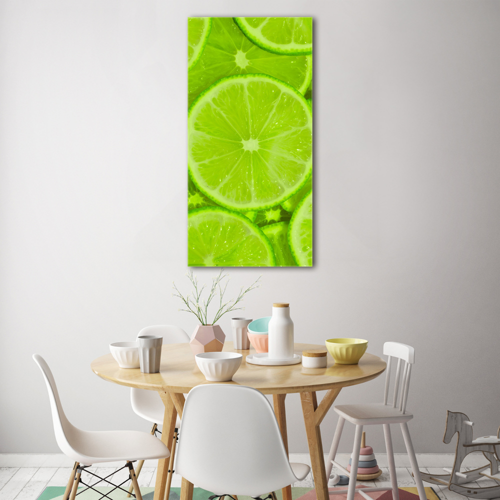 Print on a a glass Lime