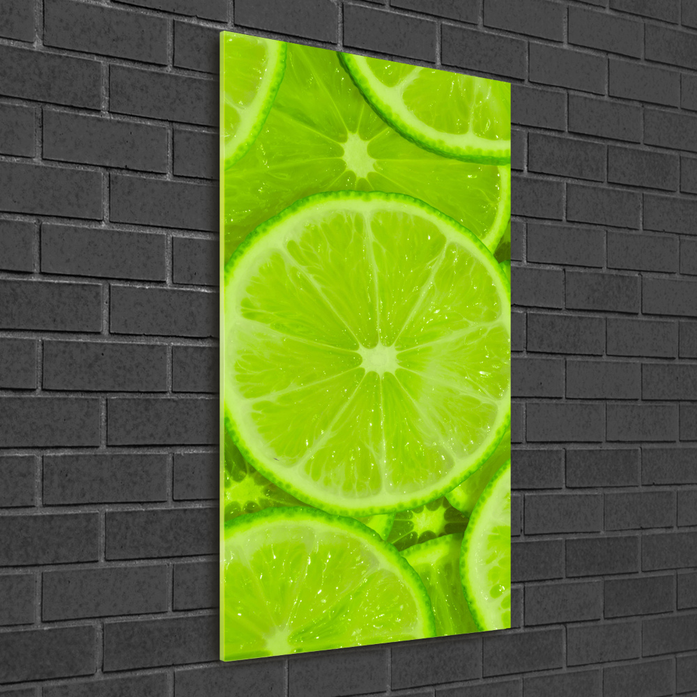 Print on a a glass Lime