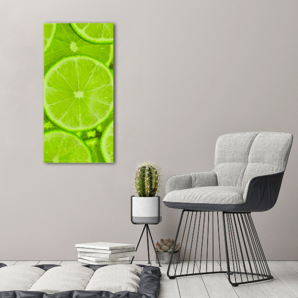 Print on a a glass Lime