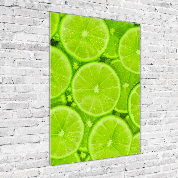 Print on a a glass Lime