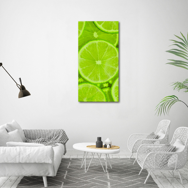 Print on a a glass Lime