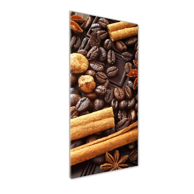 Wall art on glass Dark chocolate