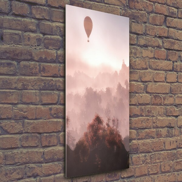 Print on a a glass Flying forest balloon