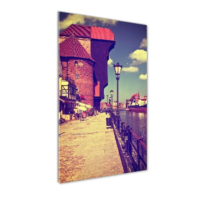 Glass picture wall art Gdańsk Poland