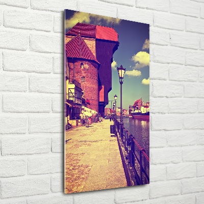 Glass picture wall art Gdańsk Poland