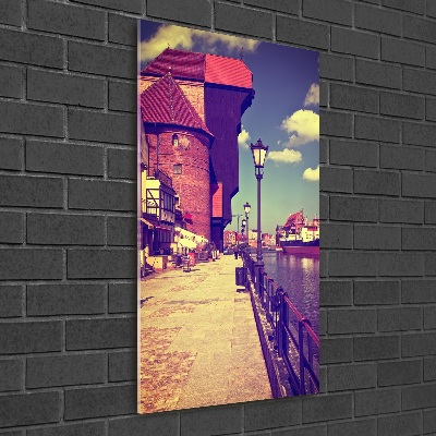 Glass picture wall art Gdańsk Poland