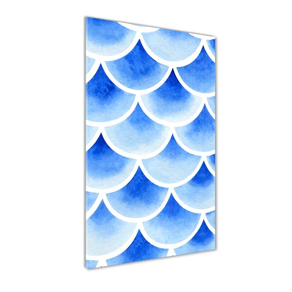 Glass art picture Fish scales