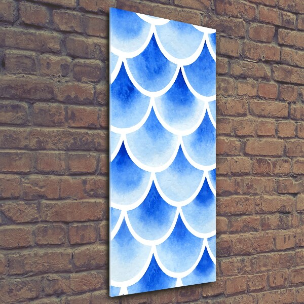 Glass art picture Fish scales