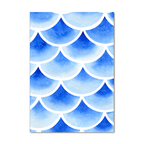 Glass art picture Fish scales