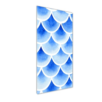 Glass art picture Fish scales