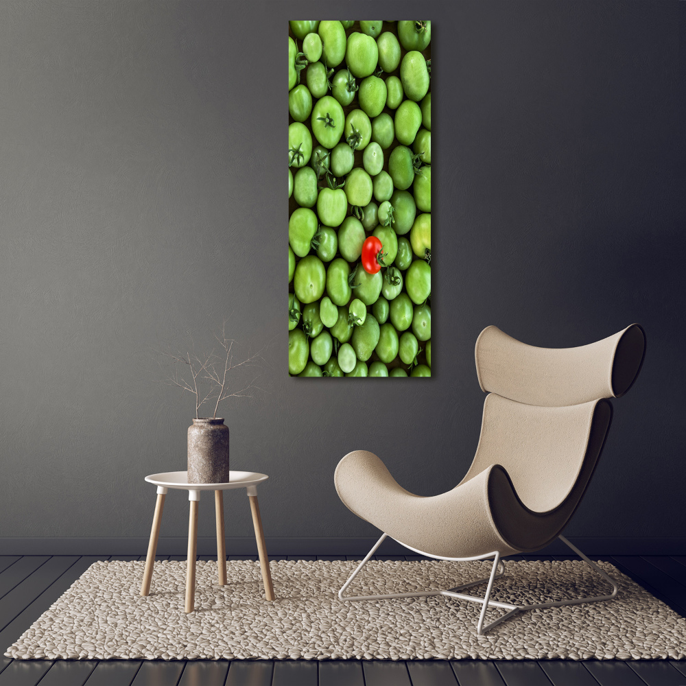 Wall art on glass Red tomato