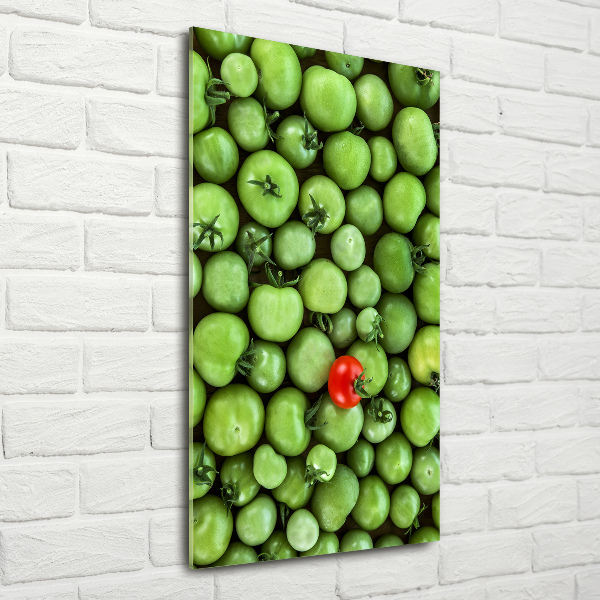 Wall art on glass Red tomato