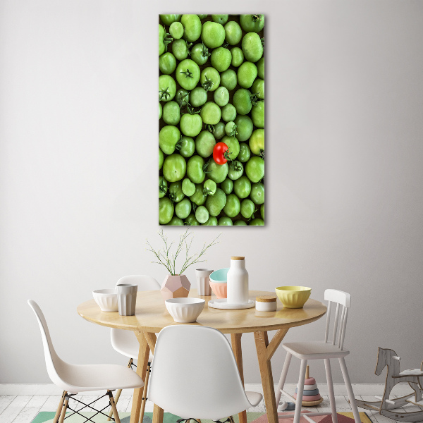 Wall art on glass Red tomato