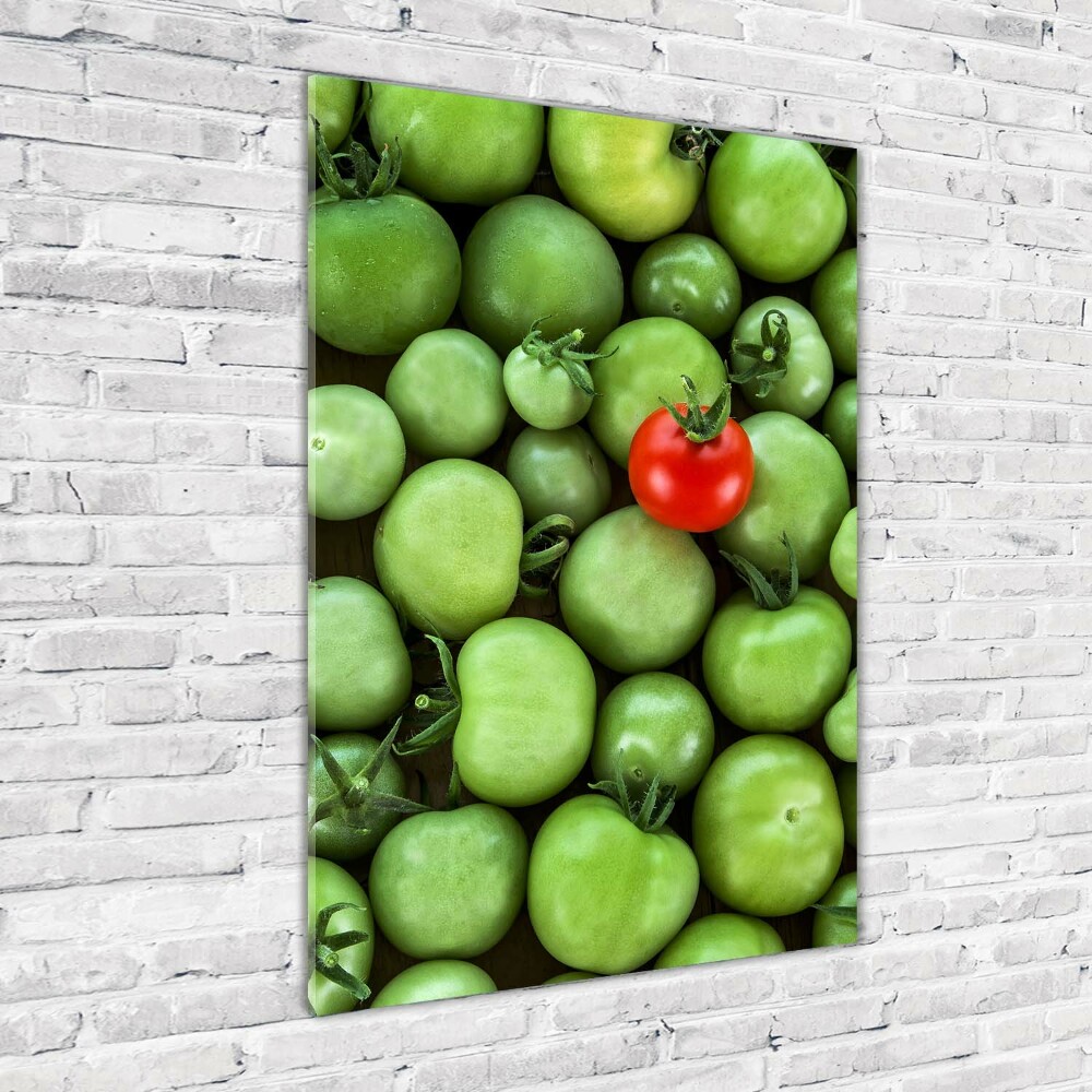 Wall art on glass Red tomato