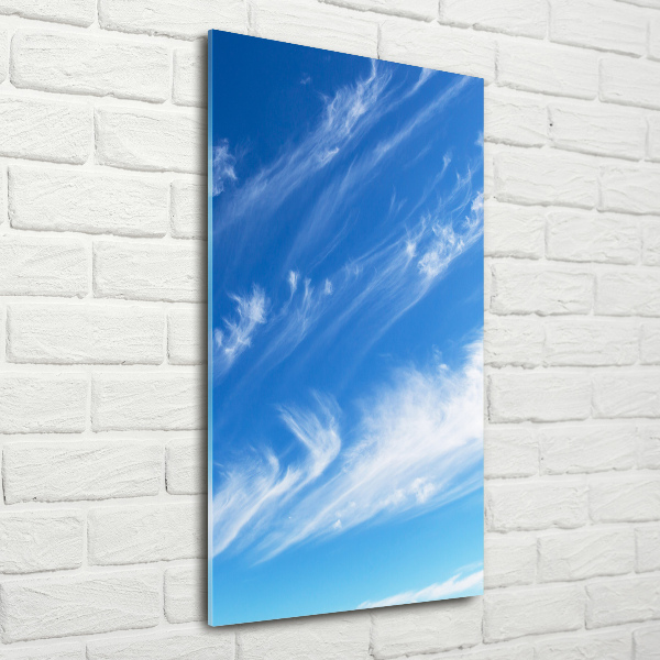 Print on a a glass Clouds in the sky