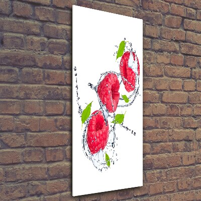 Wall art on glass Raspberries