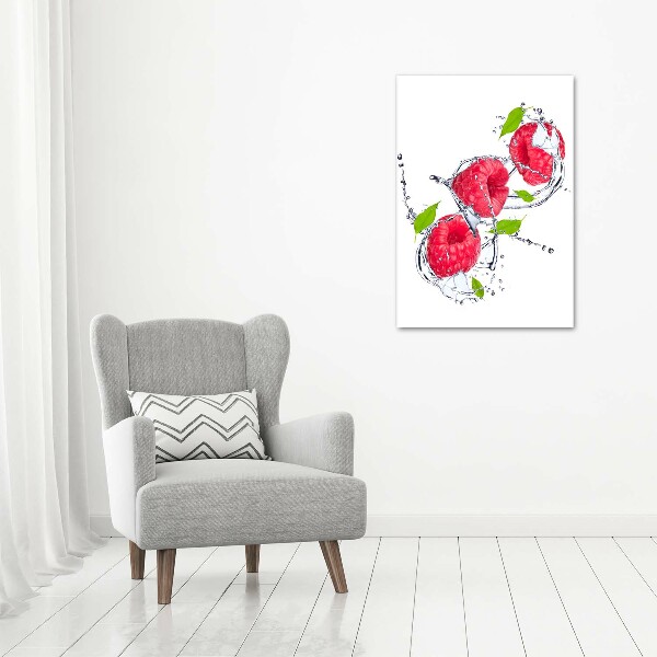 Wall art on glass Raspberries