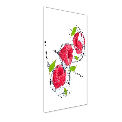 Wall art on glass Raspberries