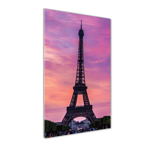 Glass picture wall art Eiffel Paris tower