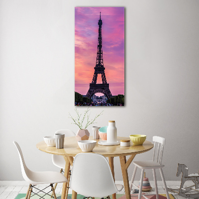 Glass picture wall art Eiffel Paris tower