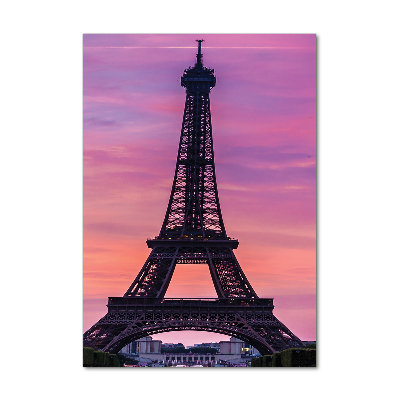 Glass picture wall art Eiffel Paris tower