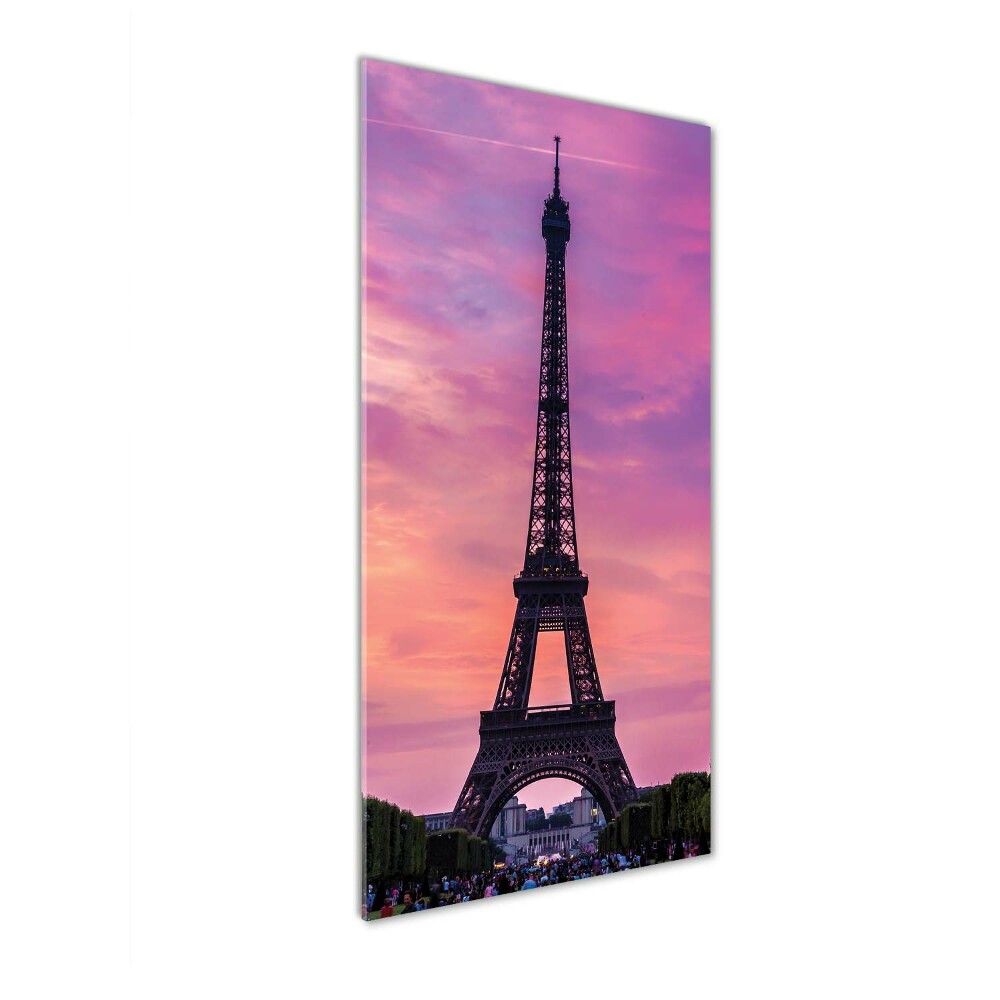 Glass picture wall art Eiffel Paris tower