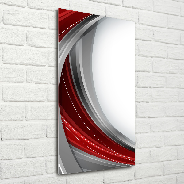 Wall art on glass Background waves