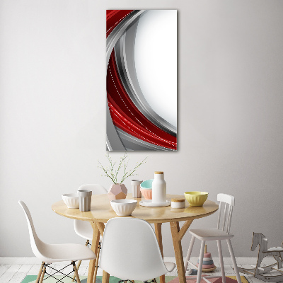 Wall art on glass Background waves